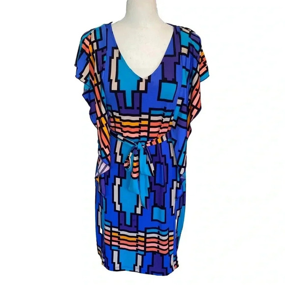 Attention XS Mod Dress With Butterfly Sleeves Knee Length ❤️ - Picture 4 of 14